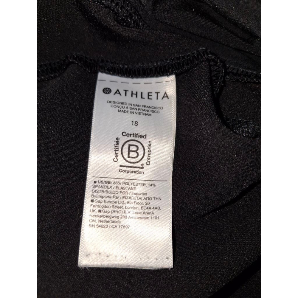 Athleta endless high rise Black Ankle & Cropped Pants Size 18 officecore - Picture 4 of 4